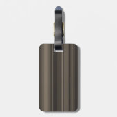 Monogram taupe strepen bagagelabel (Achterkant verticaal)