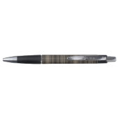 Monogram taupe strepen pen (Achterkant)