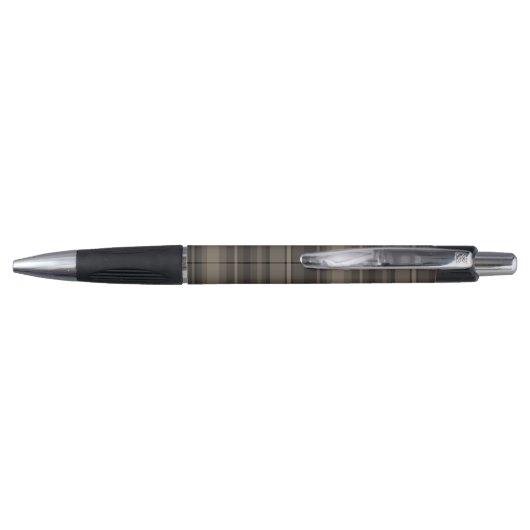Monogram taupe strepen pen (Achterkant)