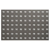 Monogram taupe strepen stof (Fat Quarter)