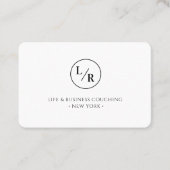 Monogram, ten minste wit visitekaartje (Voorkant)