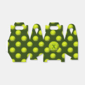 Monogram Tennis Balls Sportpatroon, Bedankdoosjes (Uitgevouwen)