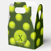 Monogram Tennis Balls Sportpatroon, Bedankdoosjes (Geopend)