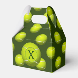 Monogram Tennis Balls Sportpatroon, Bedankdoosjes