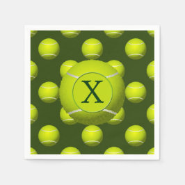 Monogram Tennis Balls Sportpatroon, Servetten
