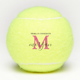 Monogram Tennis Gifts For Her Player Women Girls Tennisballen