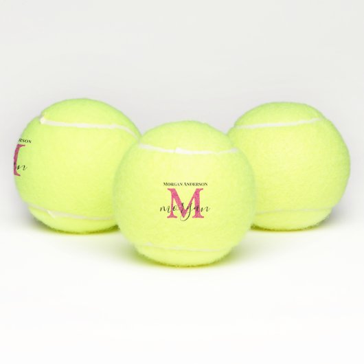 Monogram Tennis Gifts For Her Player Women Girls Tennisballen (Multi)