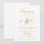 Monogram ter ere van de begrafenis van het leven kaart (Voorkant / Achterkant)