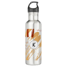 Monogram Terracotta Abstracte Doodle