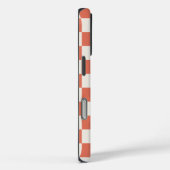 Monogram terracotta crème geruit patroon Case-Mate iPhone case (Achterkant / Rechts)