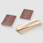 Monogram Terracotta Trouwprogramma Handventilator Handwaaier (Niet-gemonteerd)