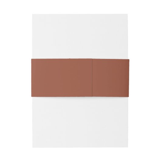 Monogram Terracotta Verbrande Sinaasappel Boho Bru Uitnodigingen Wikkel (Achterkant Voorbeeld)