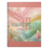 Monogram Terug naar School Huiswerk Chic Preppy Me Notitieboek (Voorkant)