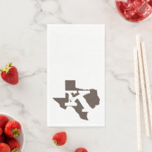 Monogram Texas Floral Guest Towels