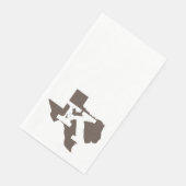 Monogram Texas Floral Guest Towels Servet (Hoek)