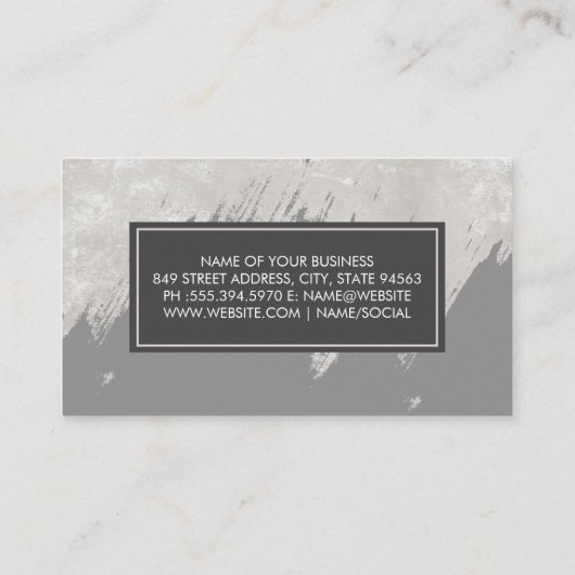 Monogram | Textiel | Penseeltextuur Afsprakenkaartje (Achterkant)