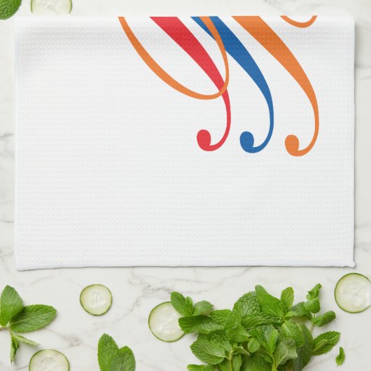 monogram theedoek (Gevouwen)