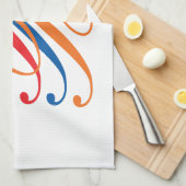 monogram theedoek (Quarter Fold)