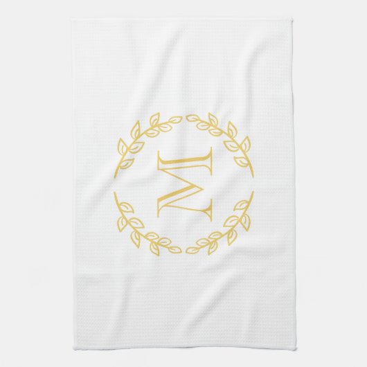  monogram theedoek (Verticaal)