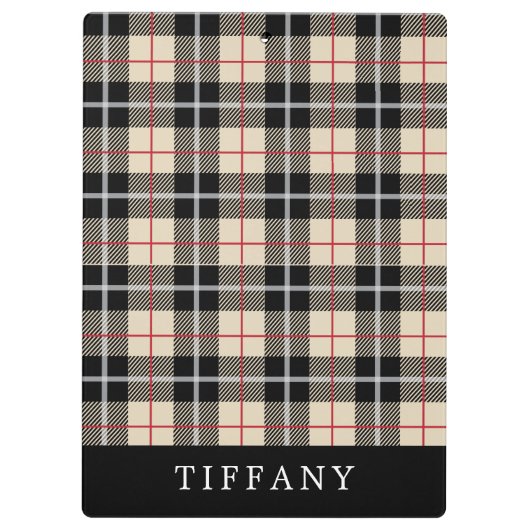 Monogram Thomson Camel Tartan Patroon Klembord (Achterkant)