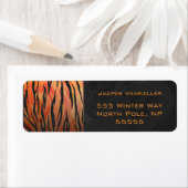 Monogram Tiger Hot Oranje en Black Print Pattern Etiket (Insitu)