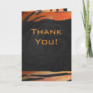 Monogram Tiger Hot Oranje en Black Print Pattern Kaart