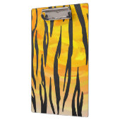 Monogram tijger zwart en Oranje printpatroon Klembord (Links)