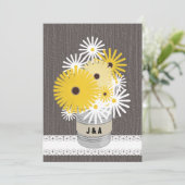 Monogram tin Can Daisies & Black Eyed Susans Kaart (Staand voorkant)