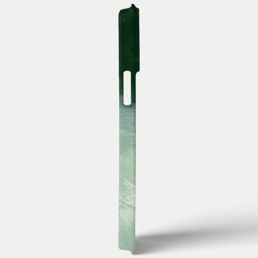 Monogram tinten van groene Waterverf Abstract Case-Mate iPhone Case (Achterkant / Rechts)