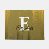 monogram tipografie Distress Gold Deurmat (Voorkant)