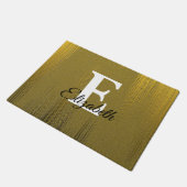 monogram tipografie Distress Gold Deurmat (Schuin)