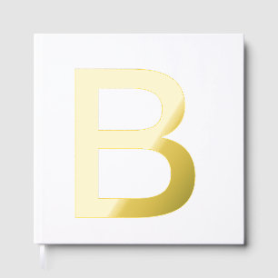 Monogram toevoegen naam letter alfabet eenvoudig m gastenboek