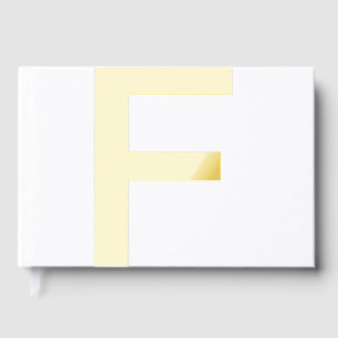Monogram toevoegen naam letter alfabet eenvoudig m gastenboek