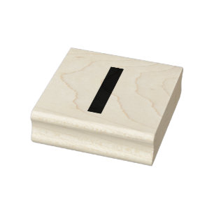 Monogram toevoegen naam letter alfabet eenvoudig m rubberstempel