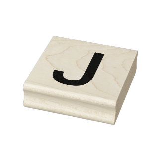 Monogram toevoegen naam letter alfabet eenvoudig m rubberstempel