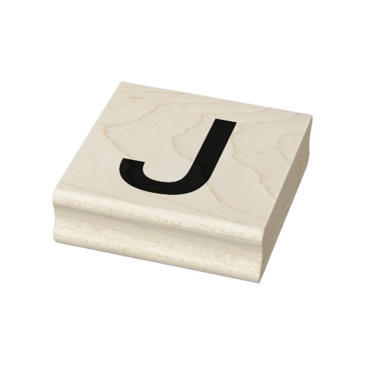 Monogram toevoegen naam letter alfabet eenvoudig m rubberstempel (Stempel)