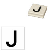 Monogram toevoegen naam letter alfabet eenvoudig m rubberstempel (Gestempeld)