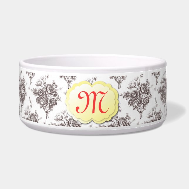 Monogram Toile Pet Bowl Voerbakje (Voorkant)