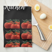 Monogram Tomaat Patroon Keuken Handdoek (Quarter Fold)