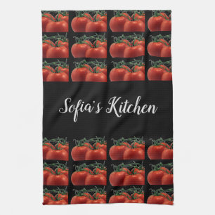 Monogram Tomaat Patroon Keuken Handdoek