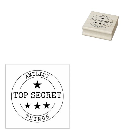 Monogram TOP SECRET Rubberstempel (Gestempeld)