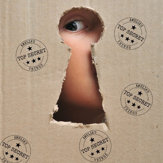 Monogram TOP SECRET Rubberstempel