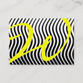 MONOGRAM TOPAZ, zwart-wit Visitekaartje (Achterkant)