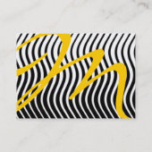 MONOGRAM TOPAZ, zwart-wit Visitekaartje (Achterkant)