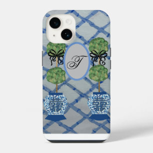 Monogram Topiary Gemberpotten iPhone / iPad hoes 14 Hoesje