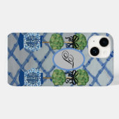 Monogram Topiary Ginger Jars iPhone / iPad case (Achterkant (horizontaal))
