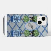 Monogram Topiary Ginger Jars iPhone / iPad case Hoesje (Achterkant horizontaal)