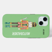 Monogram traditionele Notenkraker Schattige groen Case-Mate iPhone Case (Achterkant (horizontaal))