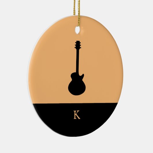 Monogram Travel Music Electric Bass Guitar Keramisch Ornament (Rechts)