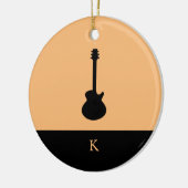 Monogram Travel Music Electric Bass Guitar Keramisch Ornament (Links)